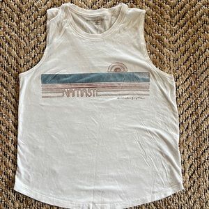 Spiritual Gangster Namaste Banner Tank Top Size Medium